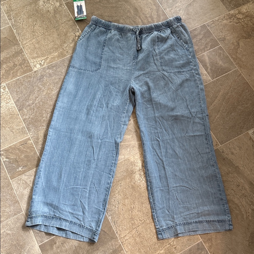 Splendid Relaxed fit joggers elastic waistband. XL light blue NWT